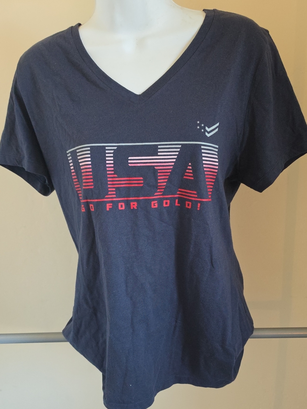 Fanatics Navy Graphic Logo Tee